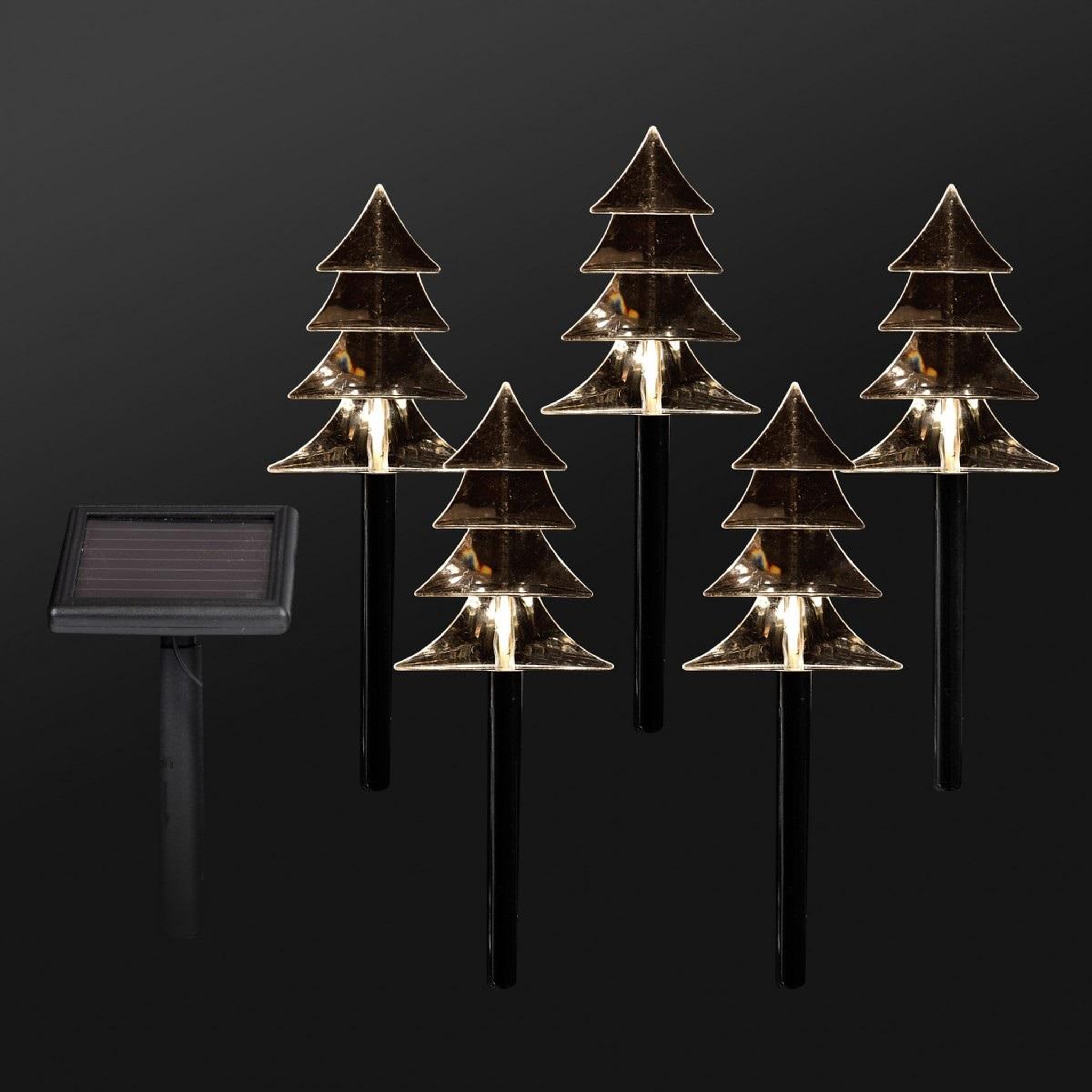 Voir la diapositive 2 : Eden 5 sapins solaire 5 led design et moderne