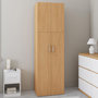 Voir la diapositive 2 : ID MARKET Armoire 2 portes JULIANA bois penderie 50 cm avec étagère