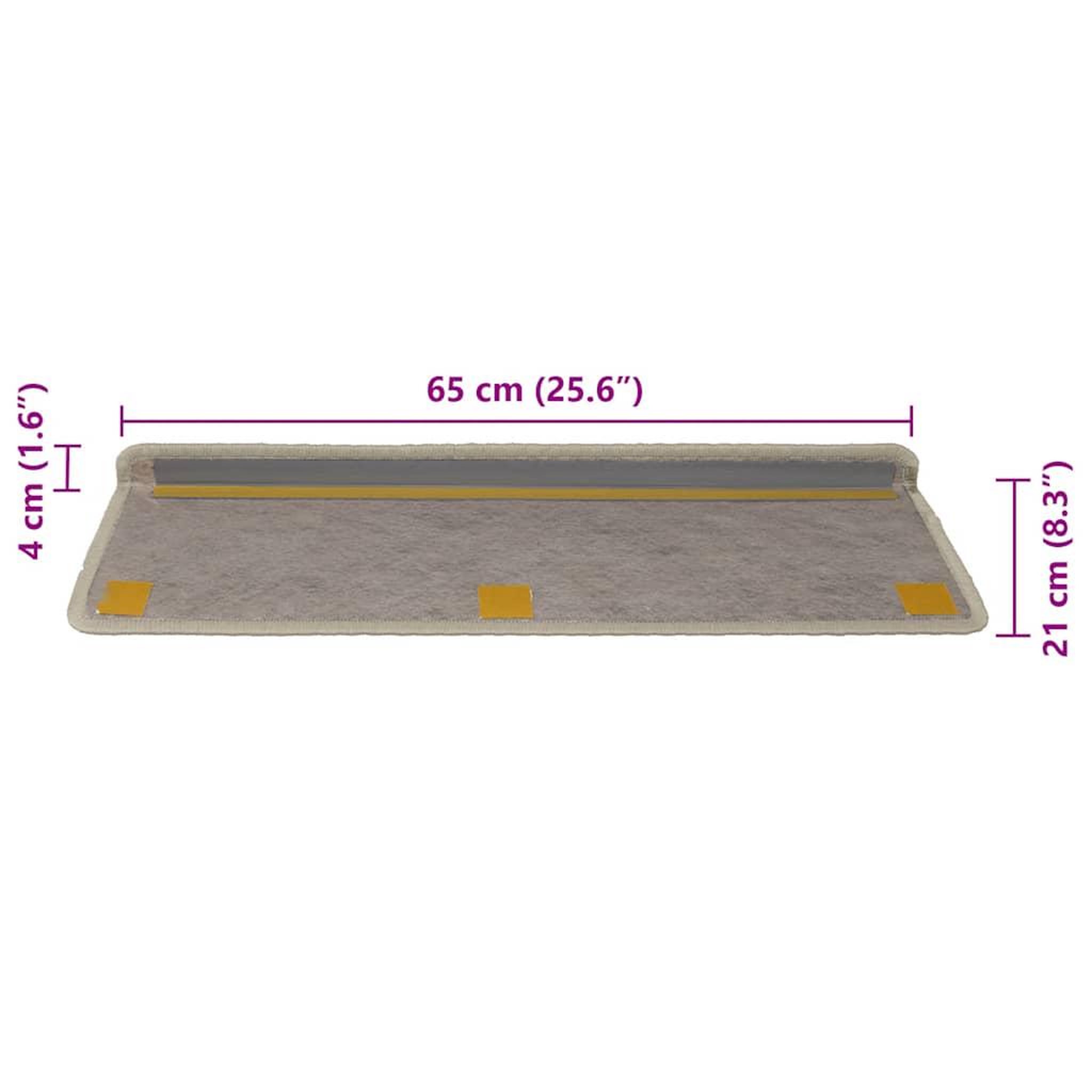 Voir la diapositive 6 : VIDAXL Tapis d'escalier autocollants 30 pcs 65x21x4 cm vert