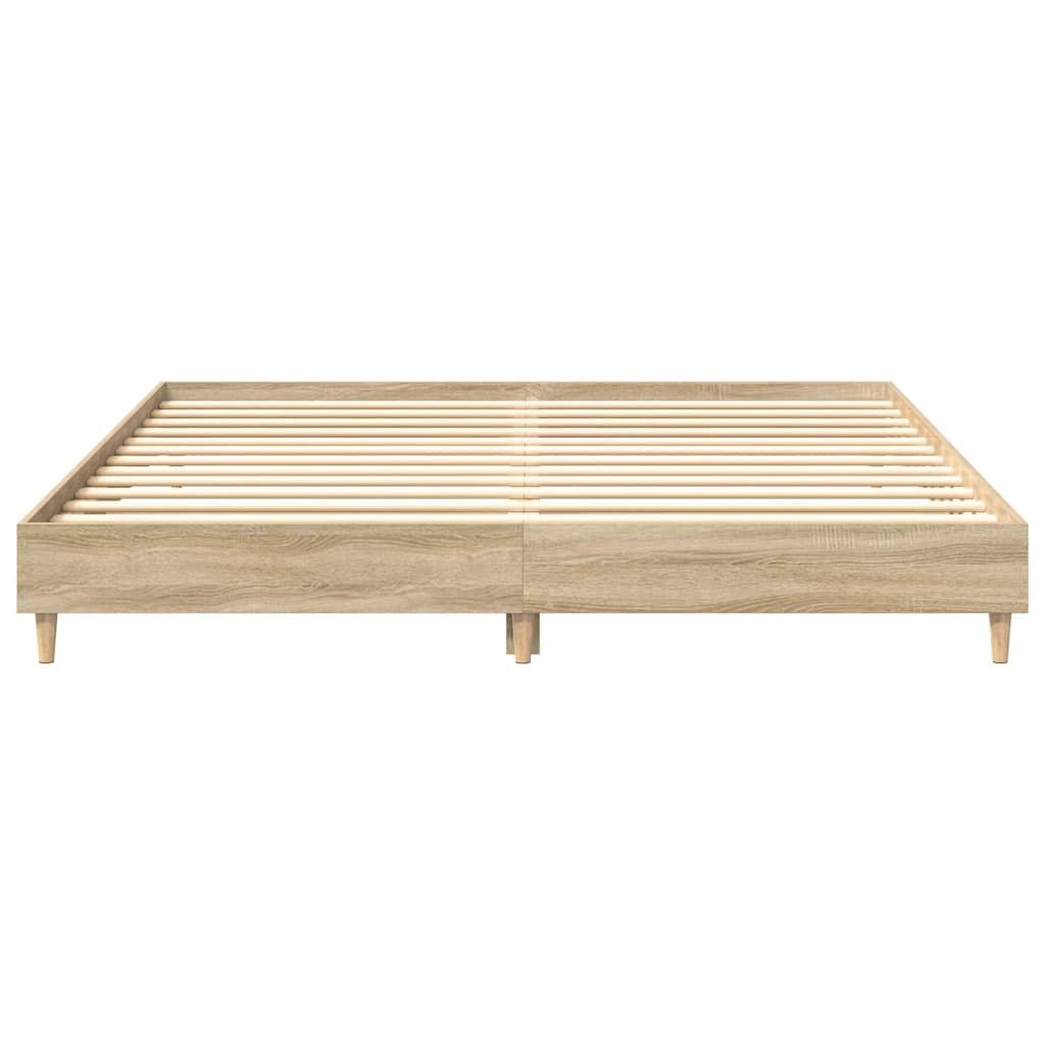 Voir la diapositive 5 : VIDAXL Cadre de lit sans matelas chene sonoma 200x200 cm