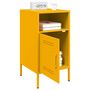 Voir la diapositive 4 : VIDAXL Table de chevet jaune moutarde 36x39x68 cm acier