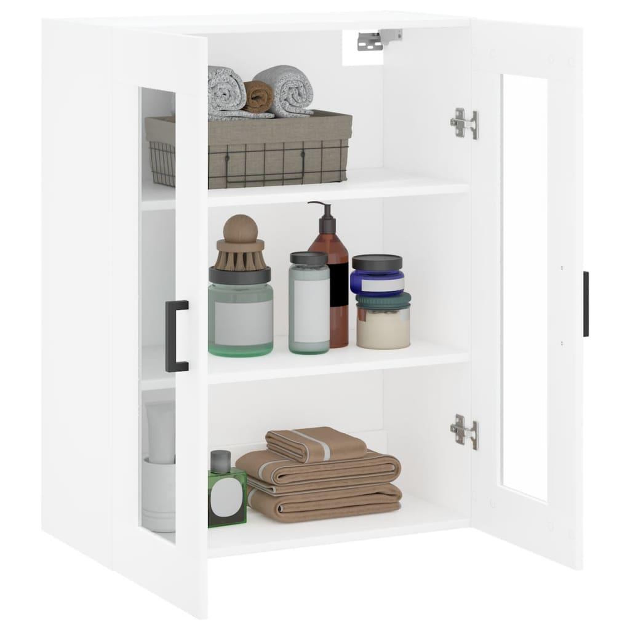 Voir la diapositive 5 : VIDAXL Armoire murale blanc 69,5x34x90 cm
