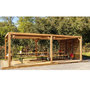 Voir la diapositive 1 : Hisense Pergola 20.93m² bois traité - tho3562vt