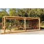Voir la diapositive 1 : Hisense Pergola 20.93m² bois traité - tho3562vt