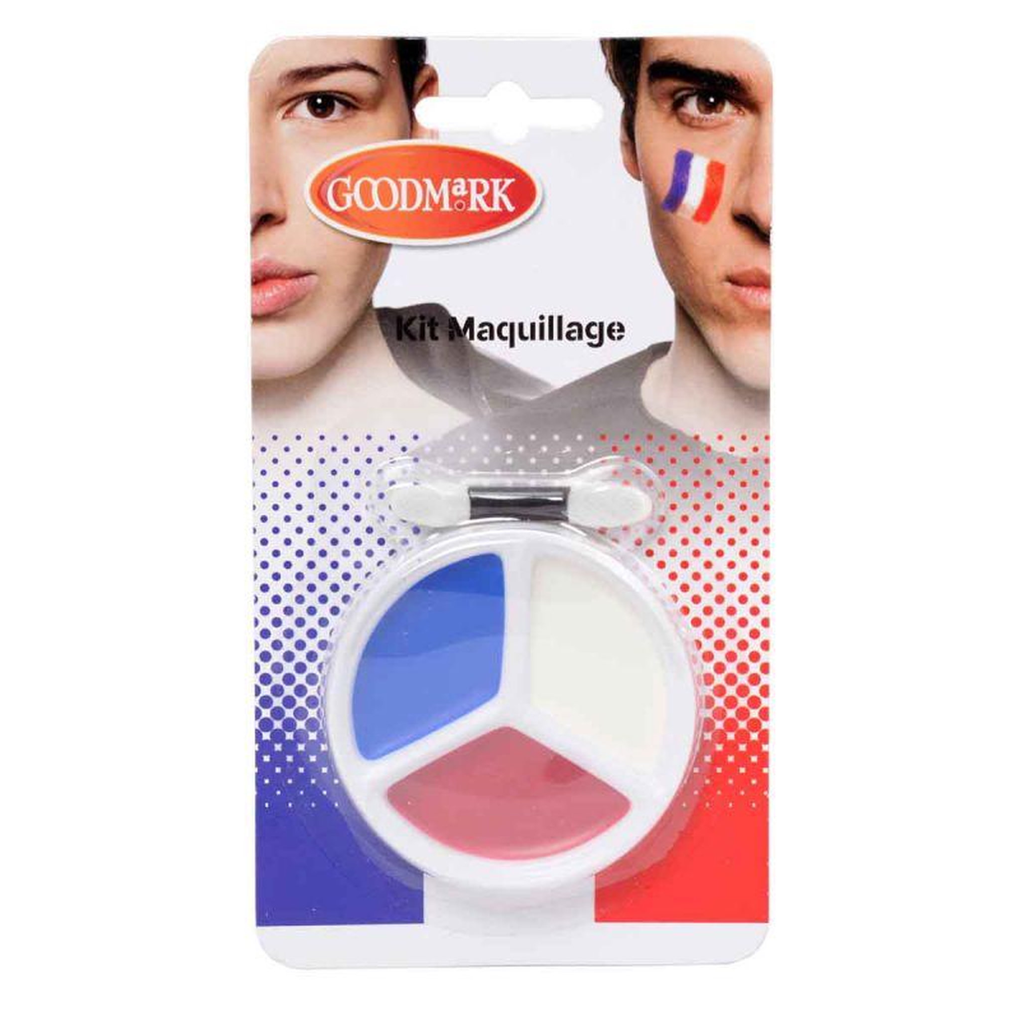 Voir la diapositive 2 : Paris Prix Kit Maquillage Supporter  France  Bleu, Blanc & Rouge