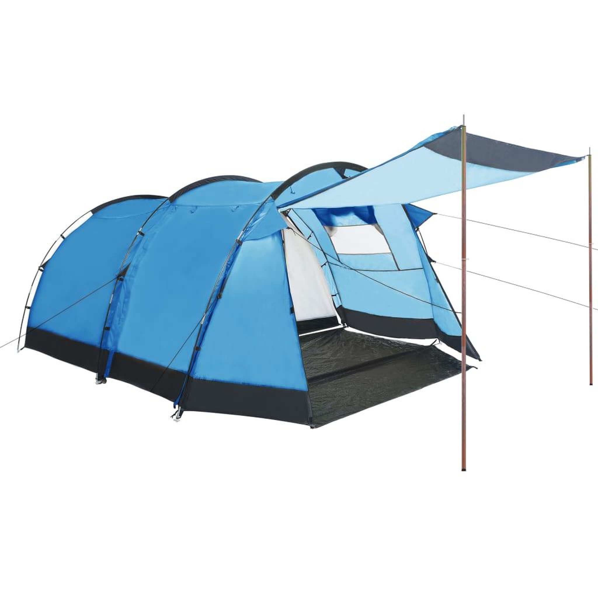 Voir la diapositive 3 : VIDAXL Mats de tente telescopiques 170-255 cm 2 pcs Acier galvanise