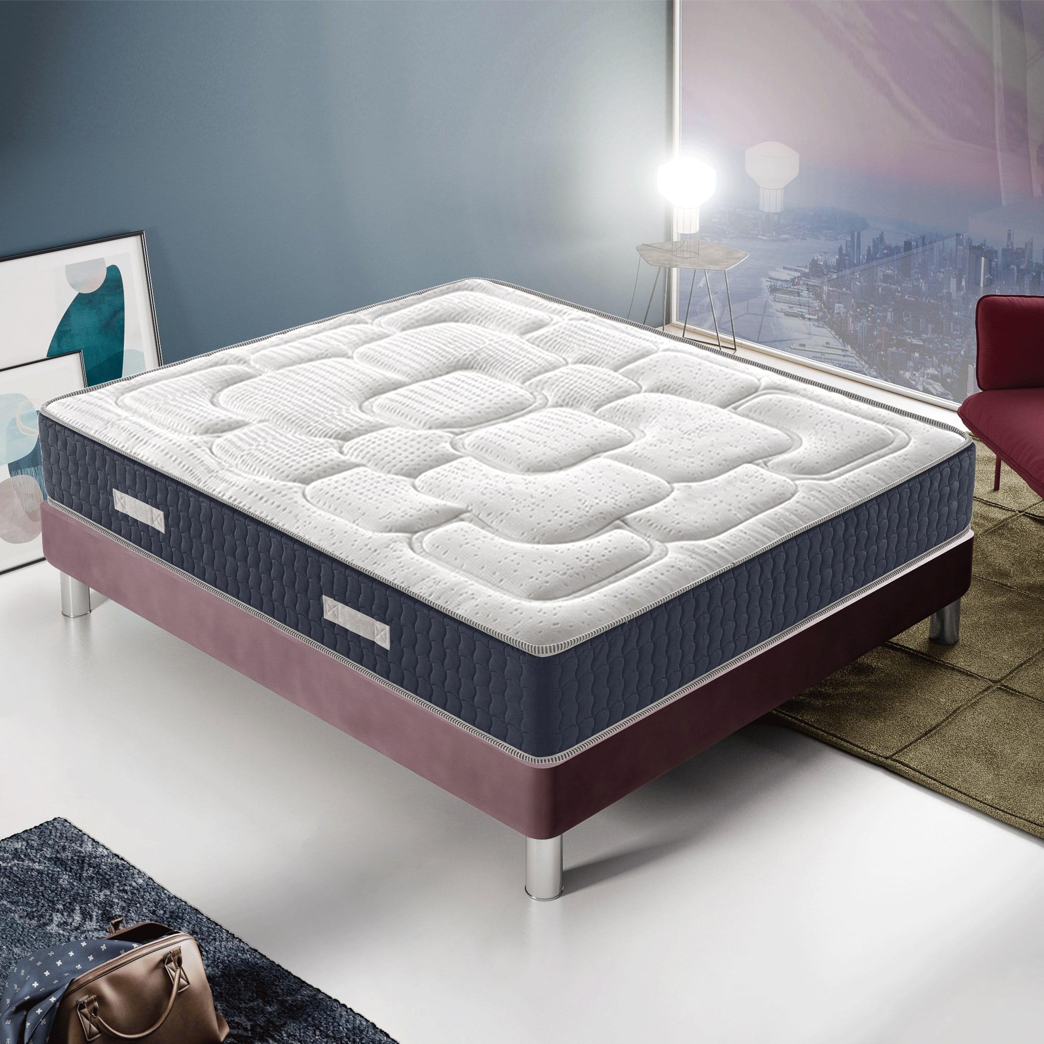 Voir la diapositive 1 : ILOVESLEEP Matelas Mousse ROYAL MEMORY - Accueil Mémoire De Forme - Epaisseur 30 Cm