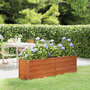 Voir la diapositive 1 : VIDAXL Lit sureleve de jardin rouille 160x40x45 cm acier corten
