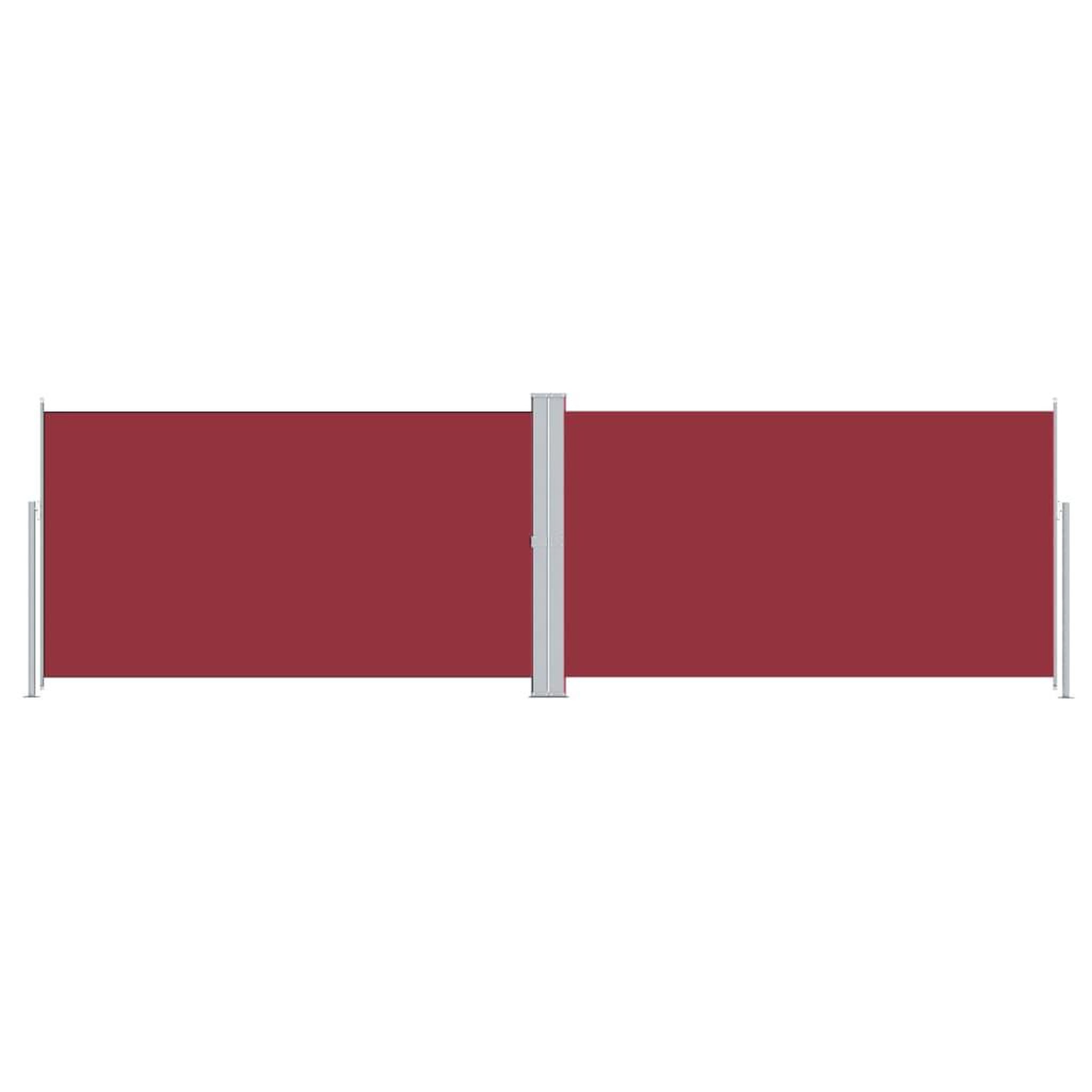 Voir la diapositive 2 : VIDAXL Auvent lateral retractable Rouge 180x600 cm