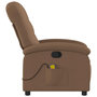 Voir la diapositive 5 : VIDAXL Fauteuil de massage inclinable Marron Tissu