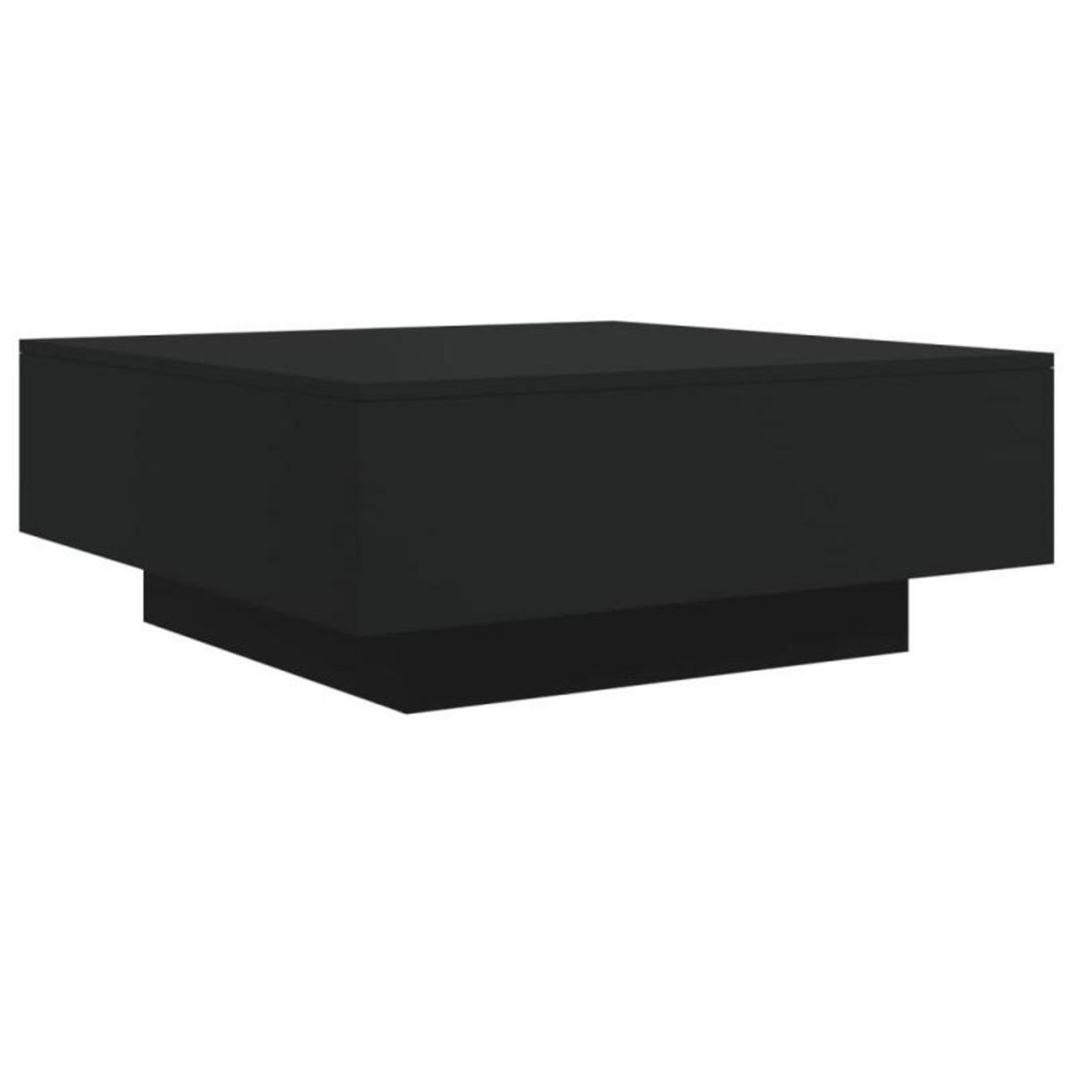 VIDAXL Table basse noir 80x80x31 cm bois d ingénierie