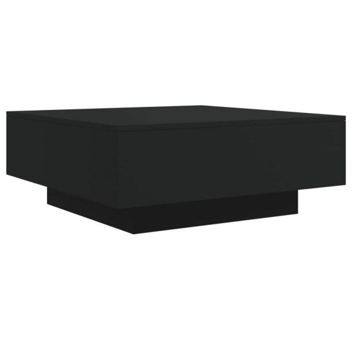 VIDAXL Table basse noir 80x80x31 cm bois d ingénierie