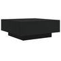 Voir la diapositive 2 : VIDAXL Table basse noir 80x80x31 cm bois d ingénierie