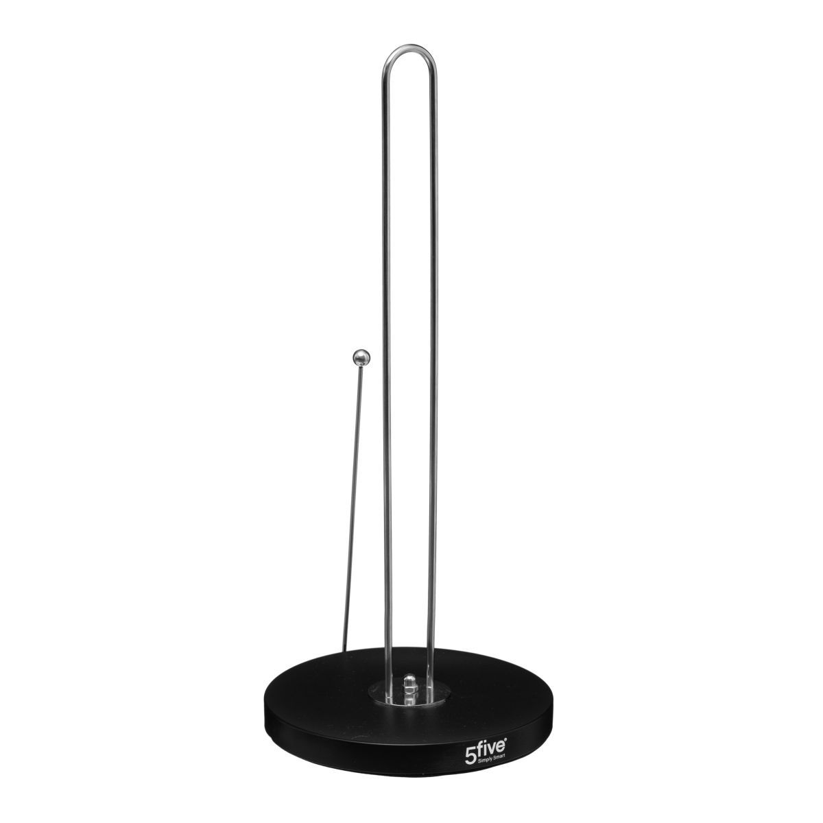 5 FIVE SIMPLY Porte essuie-tout néo noir en métal