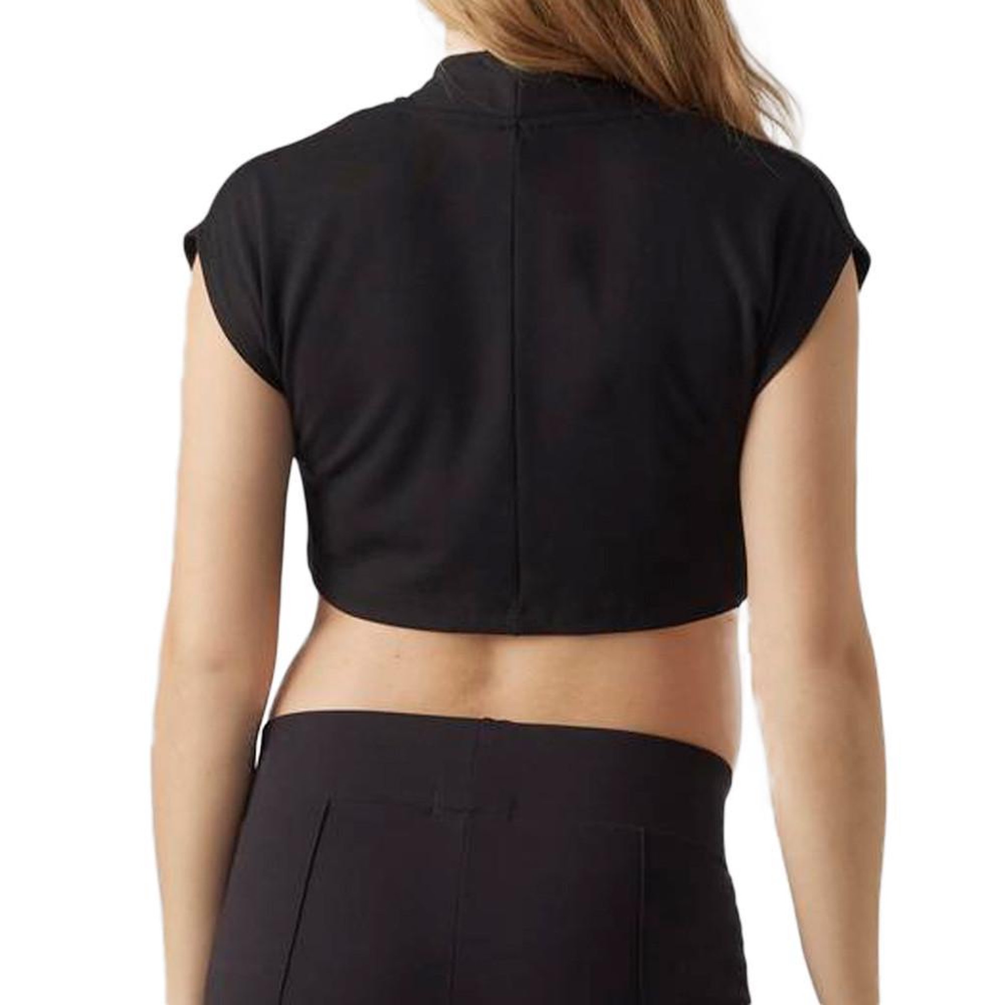 Voir la diapositive 2 : MAMALICIOUS Top Noir Femme Mamalicious Luna Cropped Blazer