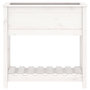 Voir la diapositive 5 : VIDAXL Jardiniere avec etagere Blanc 82,5x34,5x81cm Bois massif de pin