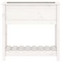 Voir la diapositive 5 : VIDAXL Jardiniere avec etagere Blanc 82,5x34,5x81cm Bois massif de pin