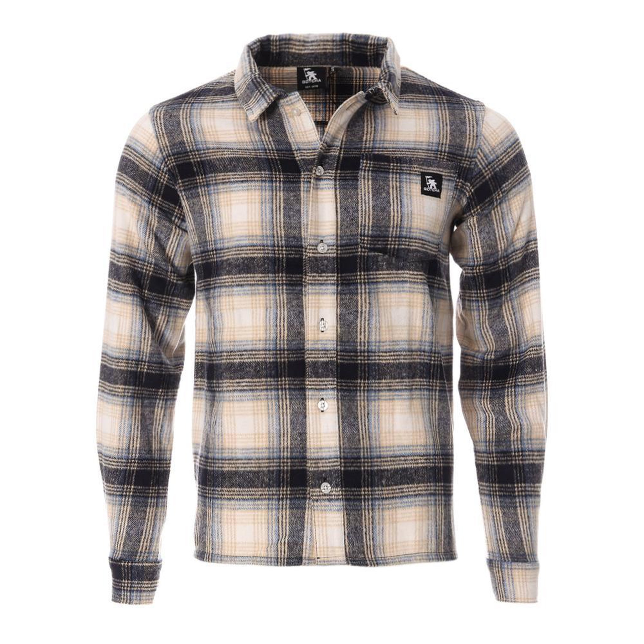 GOTCHA Chemise Grise/Bleu Homme Gotcha 974210. Coloris disponibles : Gris