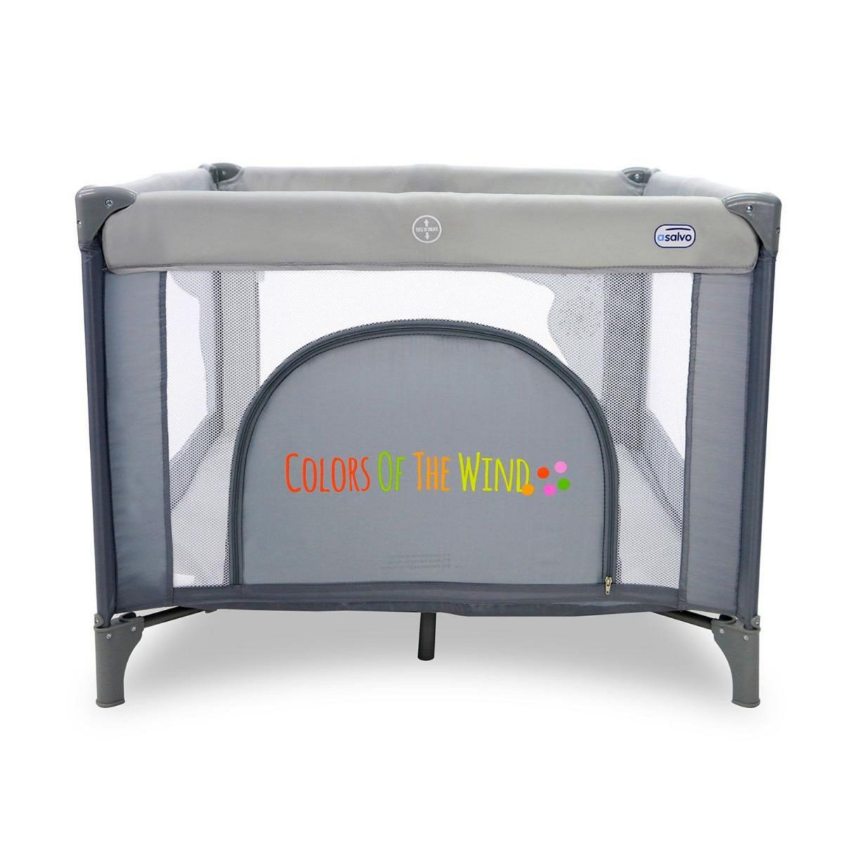 Asalvo Parc Bébé Carré Dandelion - Pliable et Sécurisé pour Enfants