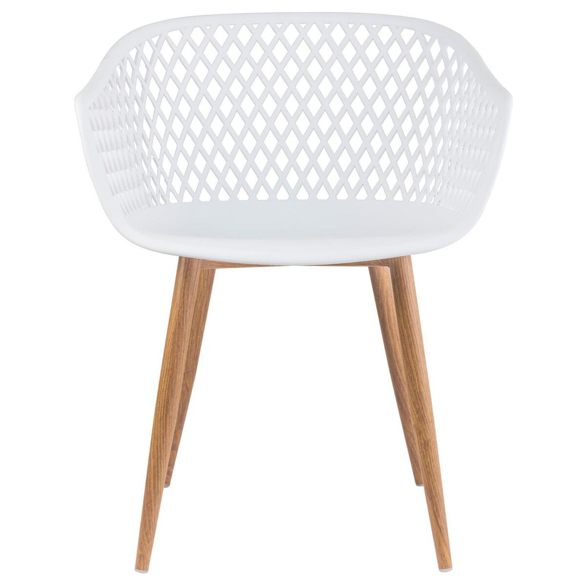 IDIMEX Lot de 4 chaises MADEIRA style scandinave, pieds en bois