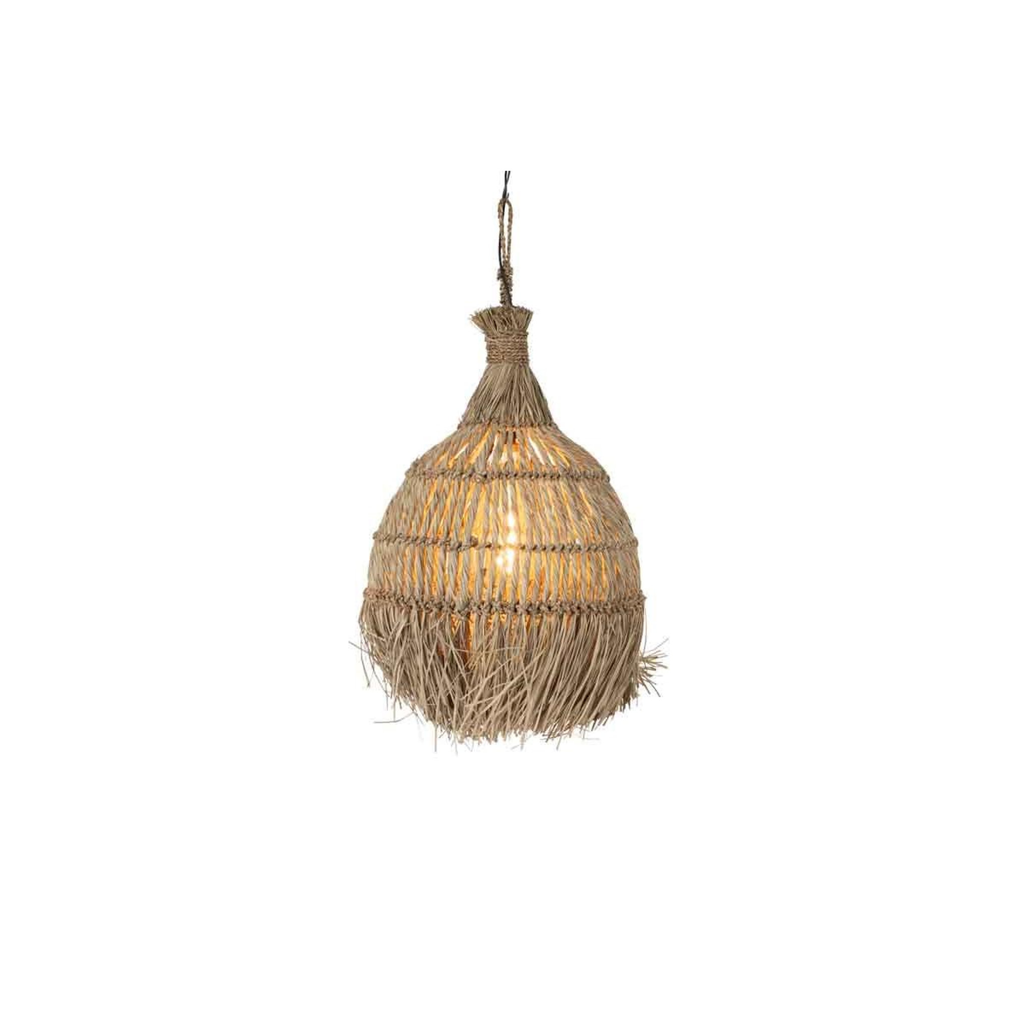 Voir la diapositive 2 : J-LINE Lampe Suspension Design  Twist  75cm Naturel