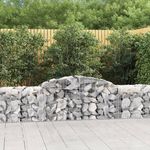VIDAXL Panier de gabions arque 300x50x60/80 cm Fer galvanise