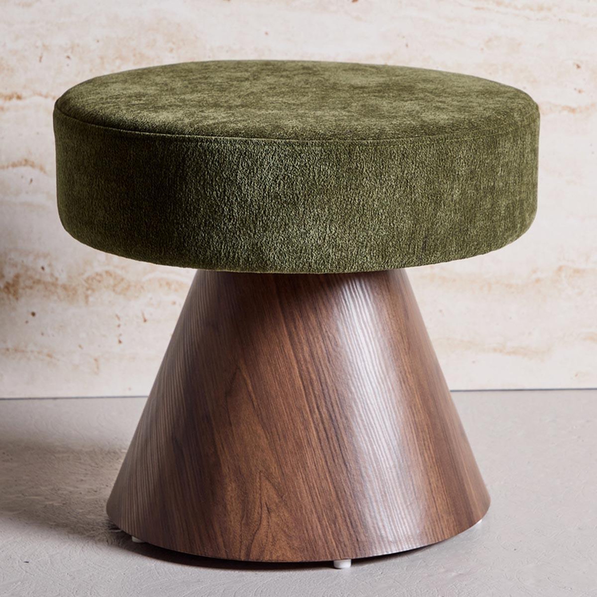 Voir la diapositive 2 : Paris Prix Pouf design  lanzo  48cm vert & moka