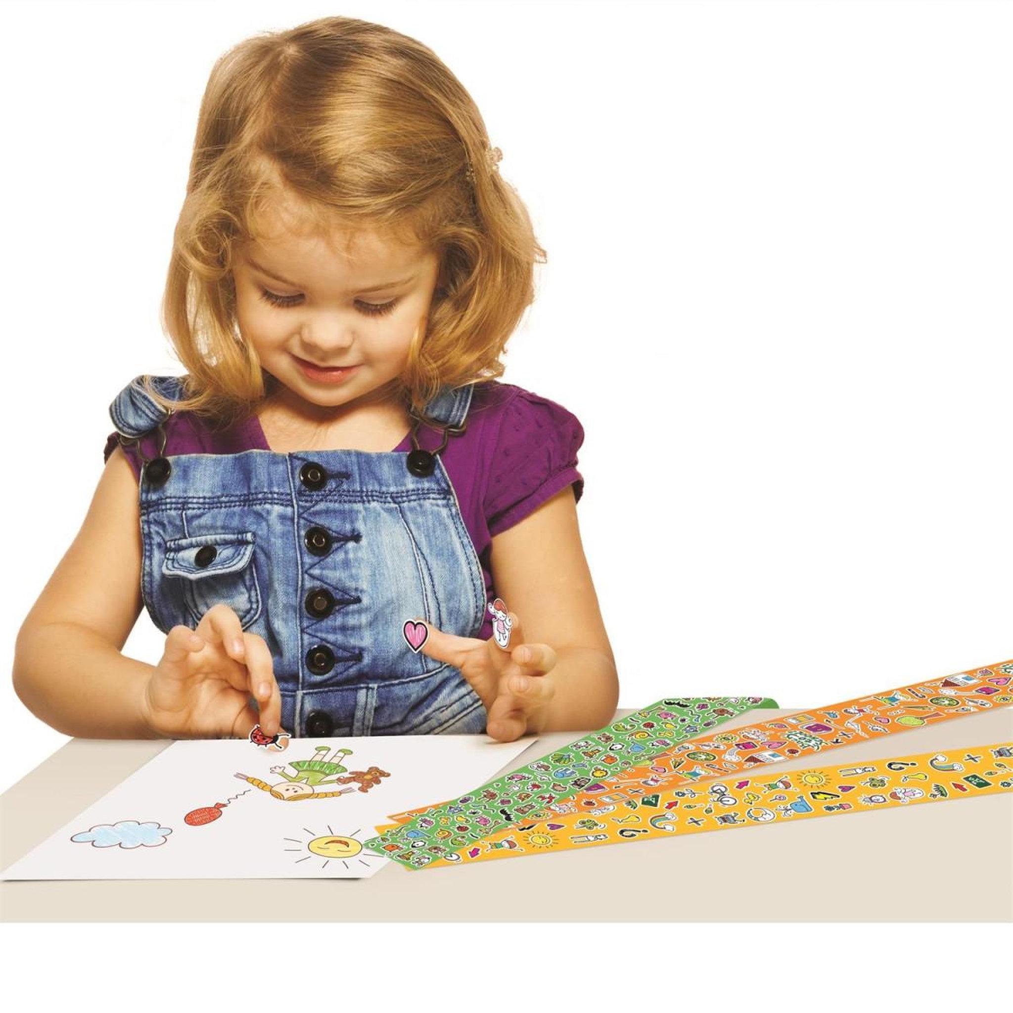 Voir la diapositive 2 : Jeux 2 momes Coffret 1000 autocollants  ludiq  5cm multicolore