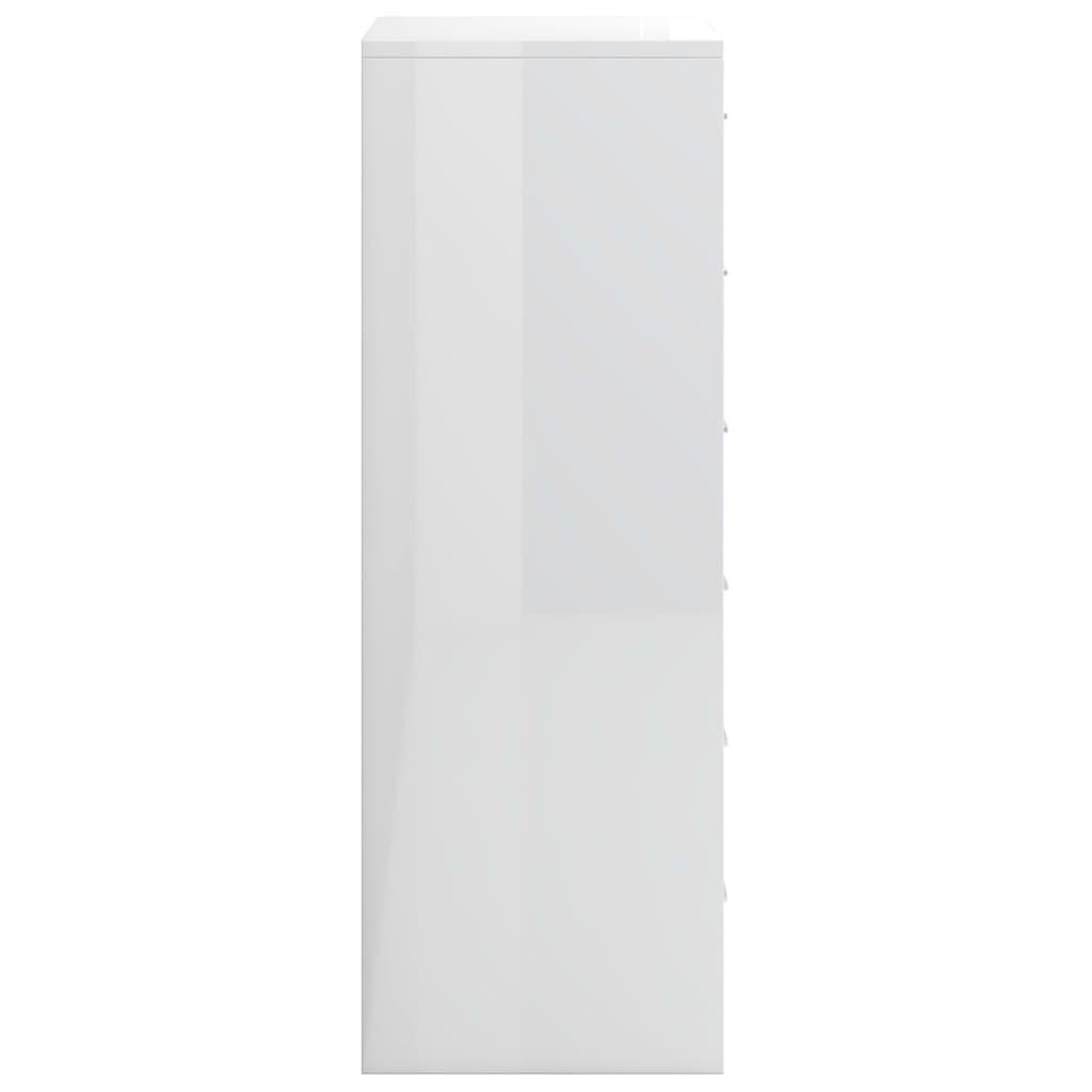 Voir la diapositive 5 : VIDAXL Buffet avec 6 tiroirs Blanc brillant 50x34x96cm Bois ingenierie