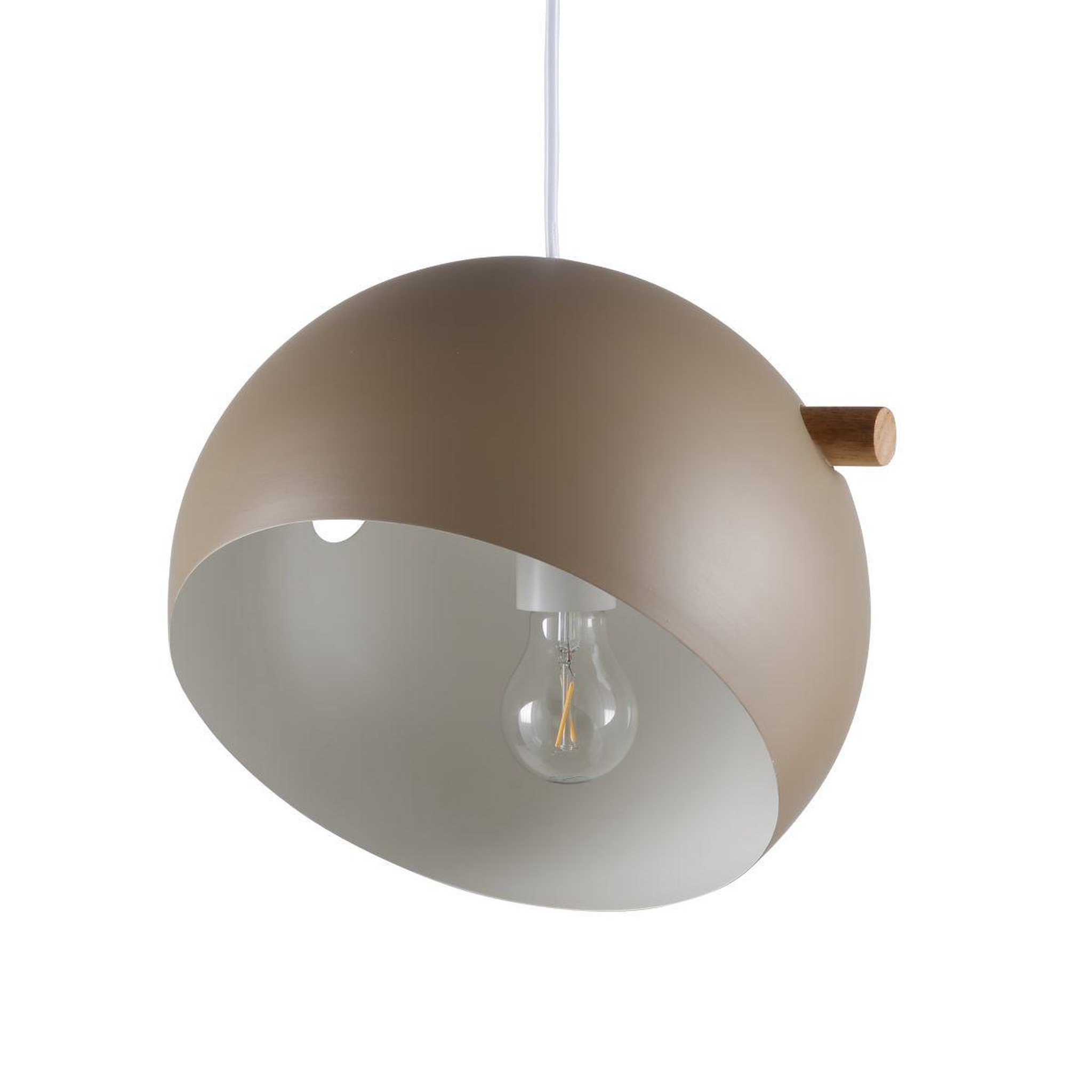 Paris Prix Lampe suspension déco  tubbie  23cm marron