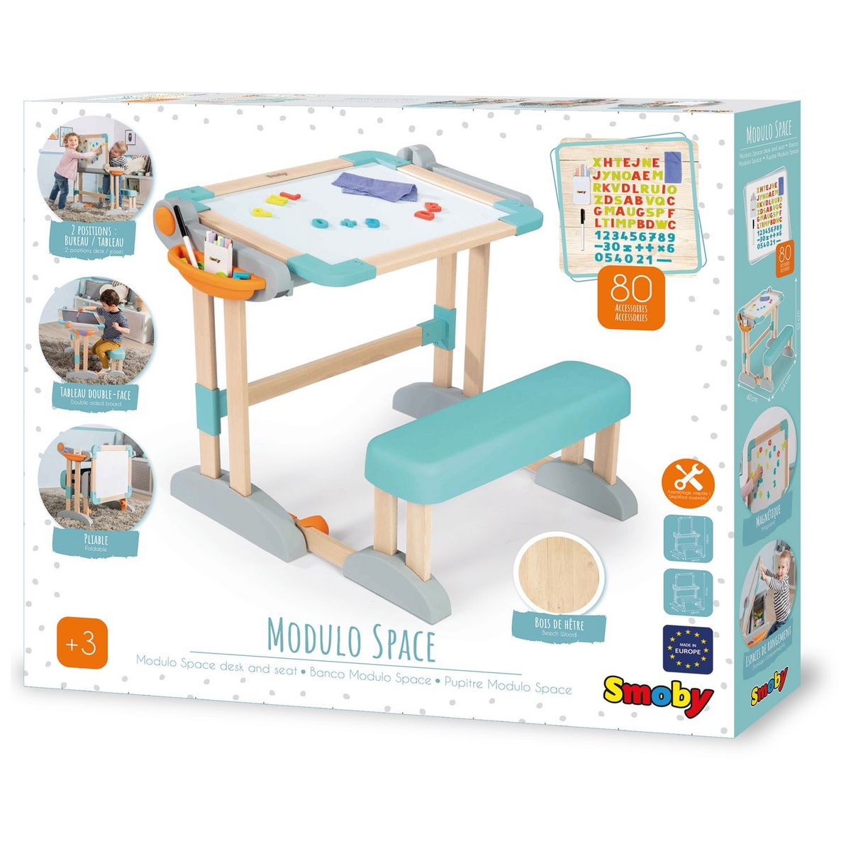 SMOBY Jeu manuel - Bureau Modulo Space