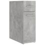 Voir la diapositive 2 : VIDAXL Armoire d'apothicaire Gris beton 20x45,5x60 cm Bois ingenierie