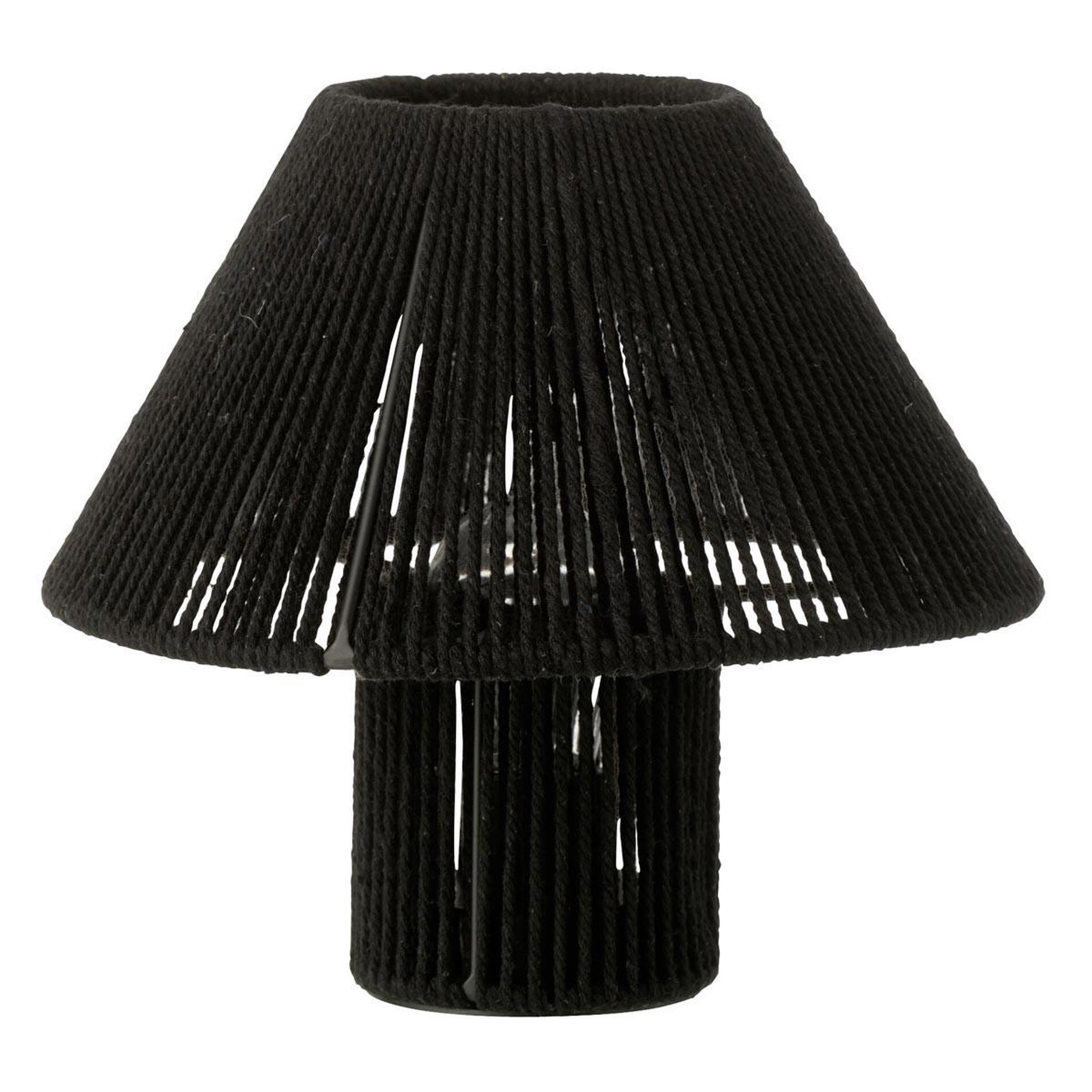 J-LINE Lampe à poser à led  roslyn  21cm noir