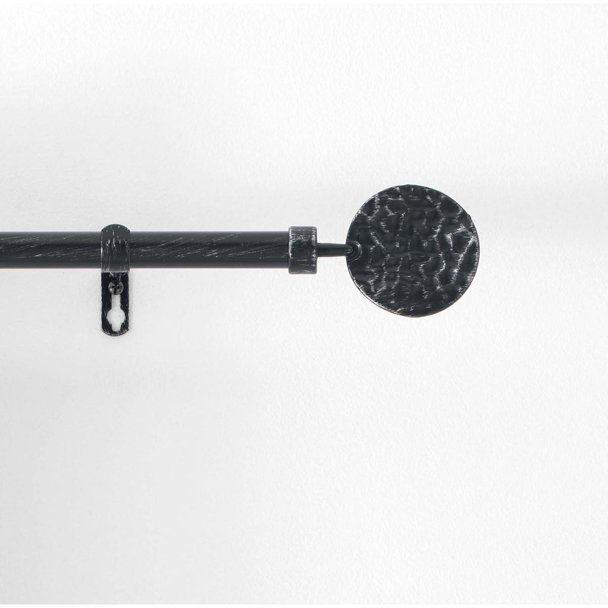 Voir la diapositive 2 : Douceur d'Intérieur Kit tringle déco extensible  bullette  120-210cm noir