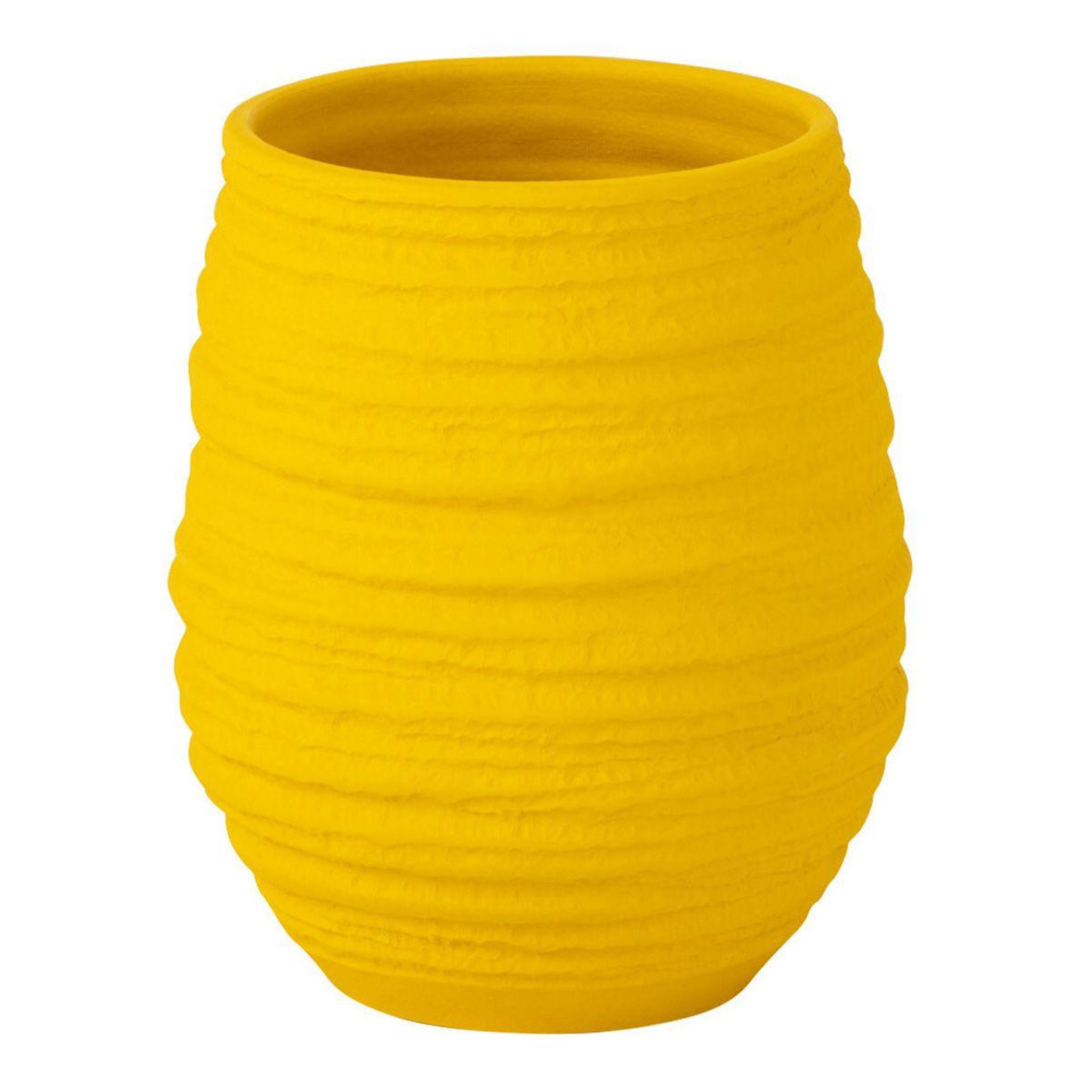 Voir la diapositive 1 : J-LINE Vase en céramique  fiesta  23cm jaune
