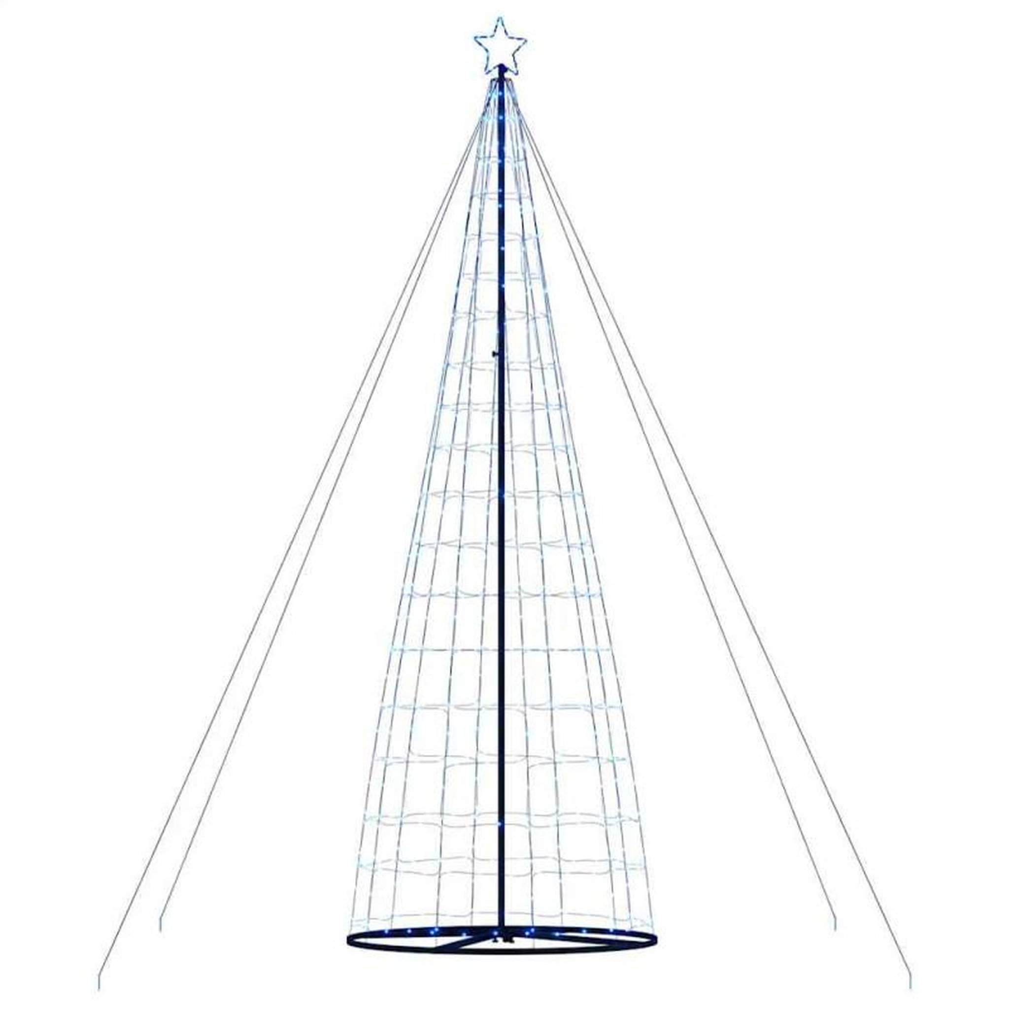 Voir la diapositive 6 : VIDAXL Arbre de Noël lumineux conique 1534 LED bleu 503 cm