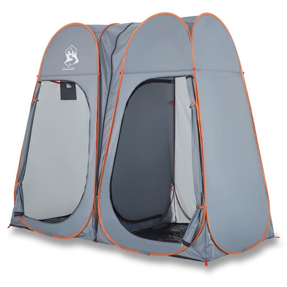 VIDAXL Tente d'intimite gris et orange escamotable impermeable