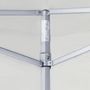 Voir la diapositive 3 : VIDAXL Tente de reception pliable avec 2 parois 3x3 m Acier Blanc