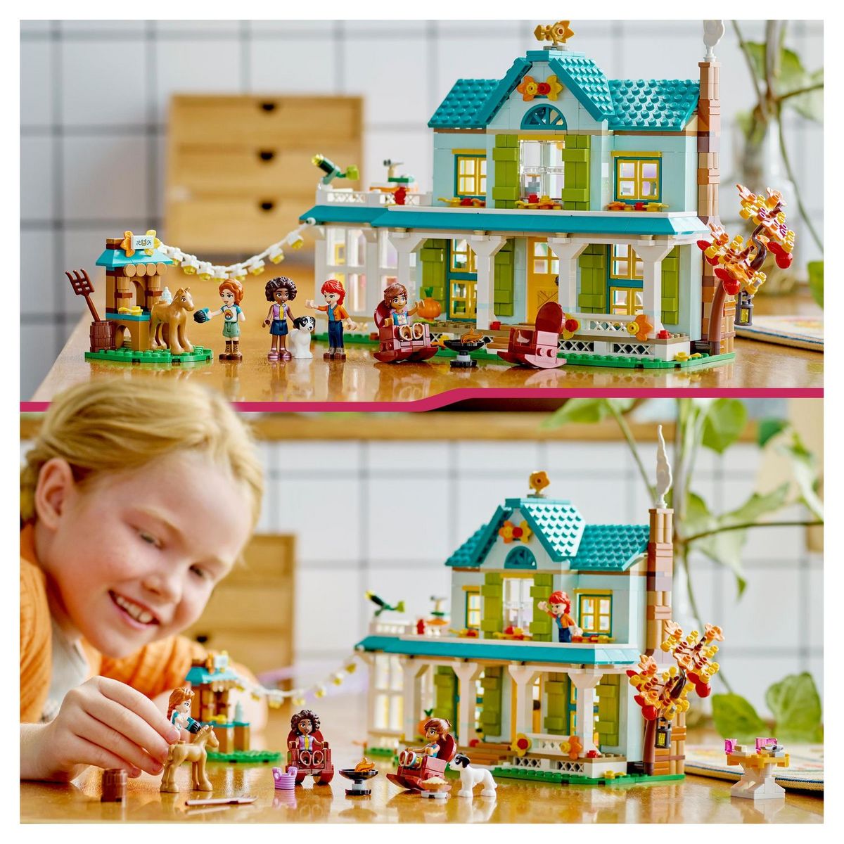 LEGO Friends 41730 La maison d'Autumn, Jouet de Poupées avec Accessoires, Animaux & Mini-Poupée Mia