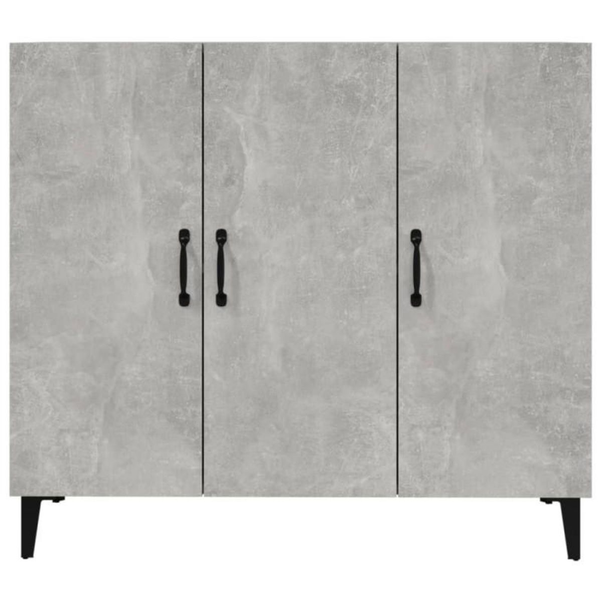 VIDAXL Buffet gris béton 90x34x80 cm bois d ingénierie