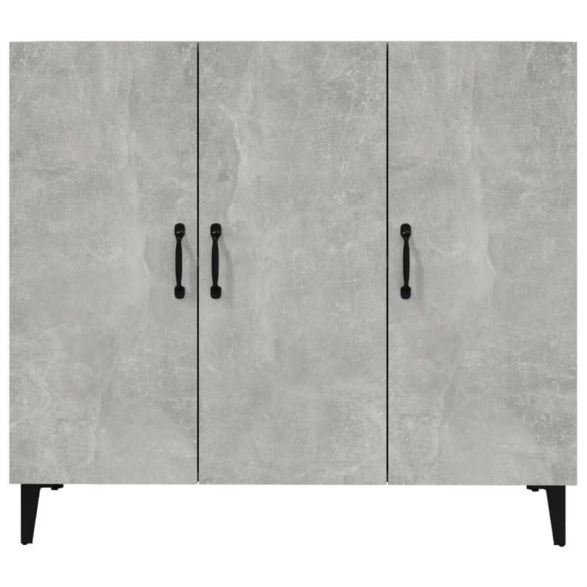 VIDAXL Buffet gris béton 90x34x80 cm bois d ingénierie