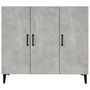 Voir la diapositive 5 : VIDAXL Buffet gris béton 90x34x80 cm bois d ingénierie