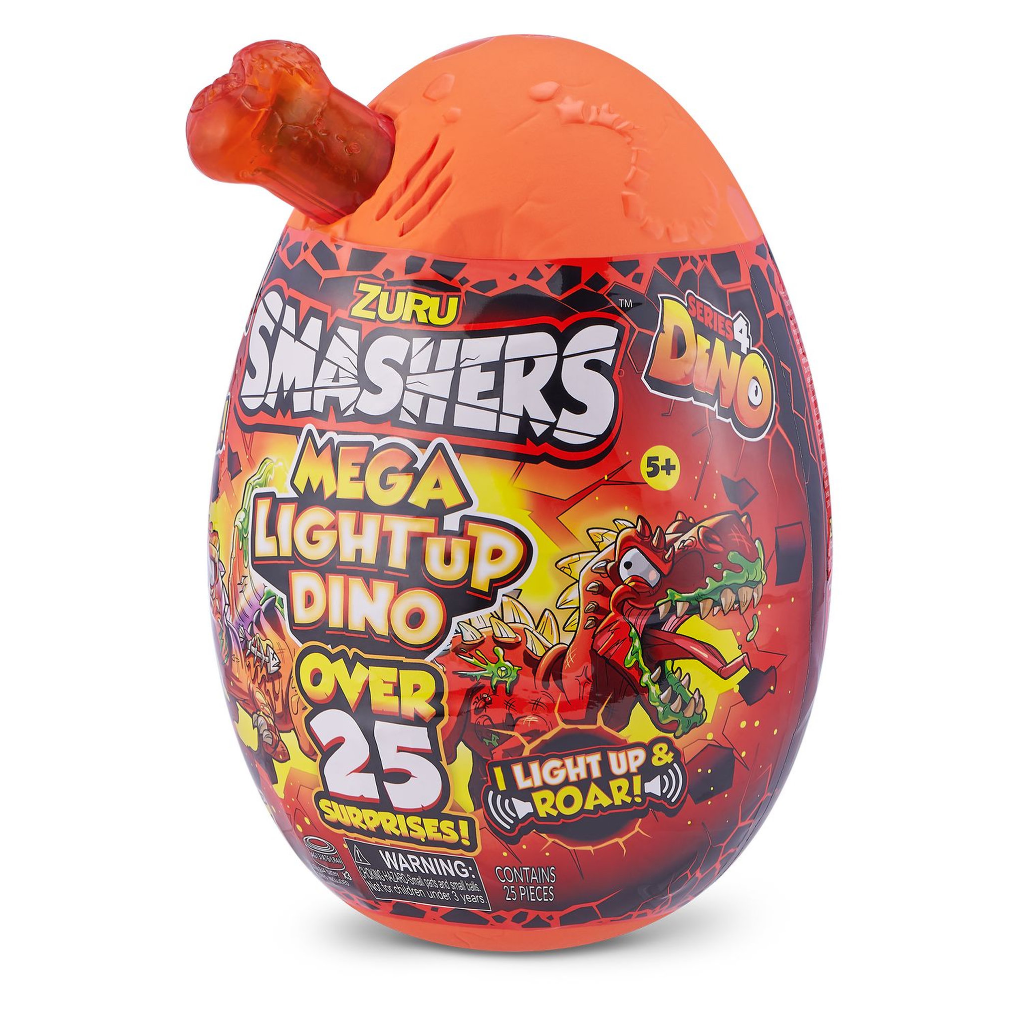 Voir la diapositive 2 : ZURU Oeuf geant dino smashers mega light up