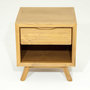 Voir la diapositive 3 : Paris Prix Table de Chevet 1 Tiroir  Fitees  50cm Naturel