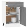 Voir la diapositive 4 : VIDAXL Armoire de plancher a tiroir Sonoma gris 50x46x81,5 cm