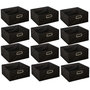 Voir la diapositive 1 : TOILINUX Lot de 12 Boites de rangement en tissu