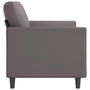 Voir la diapositive 4 : VIDAXL Canape a 3 places Gris 180 cm Similicuir
