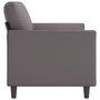 Voir la diapositive 4 : VIDAXL Canape a 3 places Gris 180 cm Similicuir