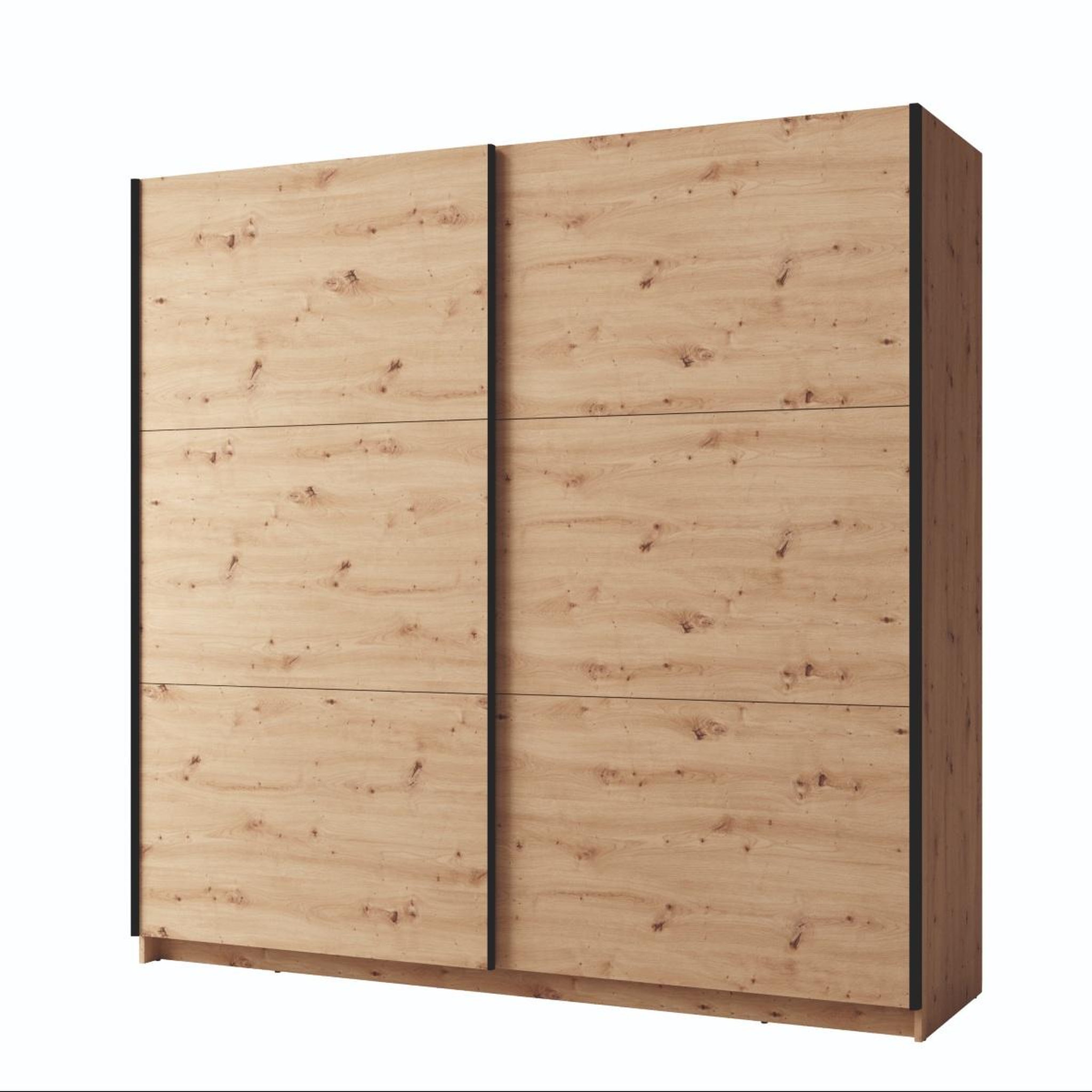 JLC KREATION Armoire dressing moderne avec portes coulissantes 150cm kas