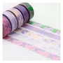 RICO DESIGN 5 masking tapes 1,5 cm x 10 m - Flou pastel